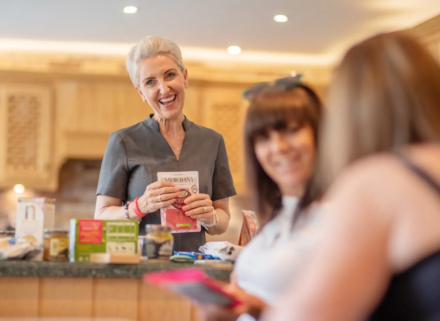 Wellbeing talk for guests during a corporate retreat at Homefield Grange