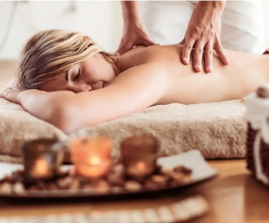 Restorative full body massage therapy during a wellness retreat at Homefield Grange