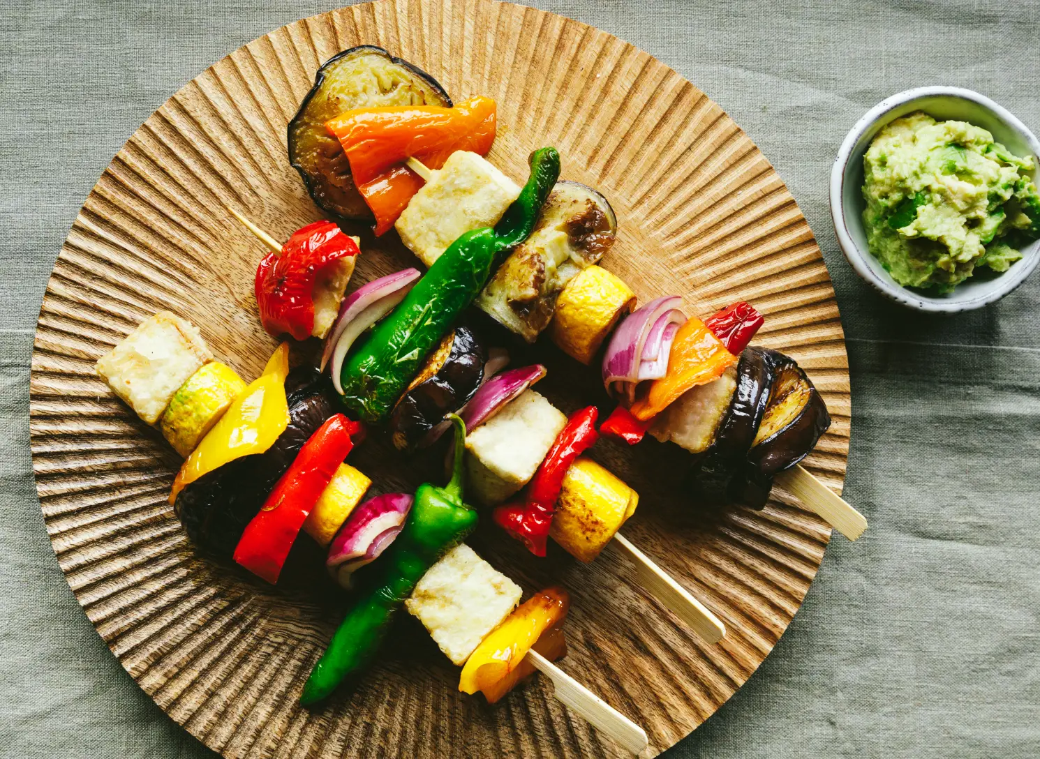 Colourful plant-based food served during a private retreat at Homefield Grange