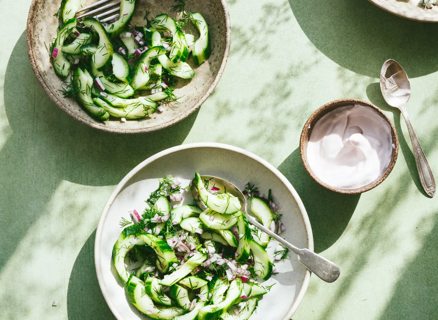 Homefield Grange cucumber salad